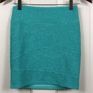 Charlotte Russe Green Mini Skirt